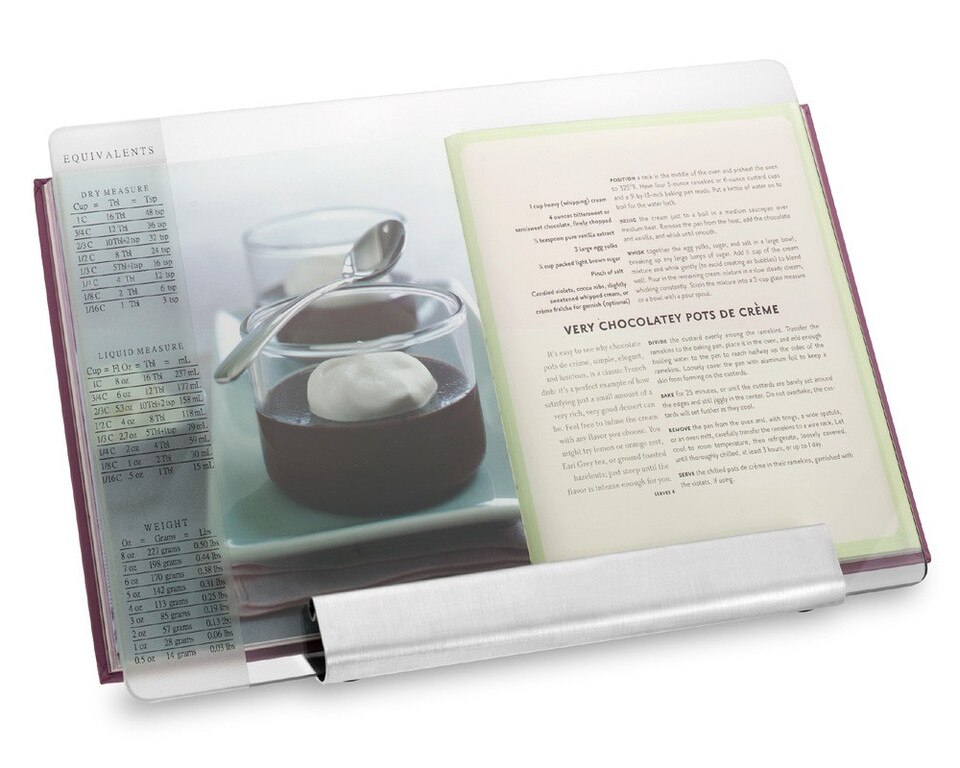 Glass & Stainless Steel Cookbook Holder Williams Sonoma AU